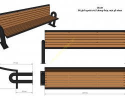 BÀN GHẾ GỖ NGOÀI TRỜI BG20