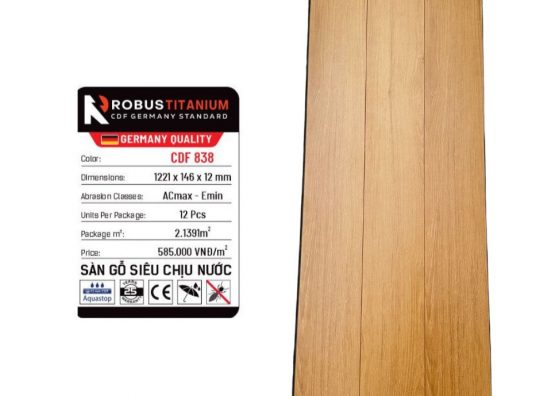 Sàn gỗ Robus Titanium CDF 838