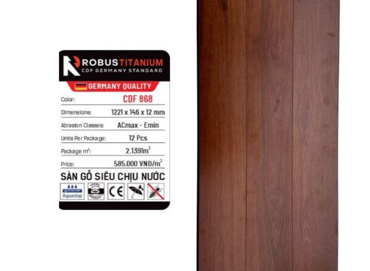Sàn gỗ Robus Titanium CDF 868